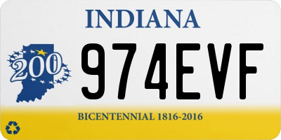 IN license plate 974EVF
