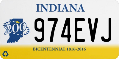 IN license plate 974EVJ