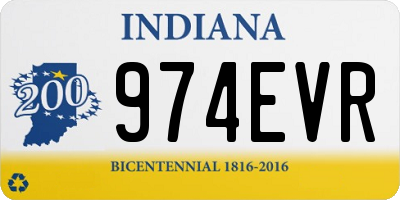 IN license plate 974EVR