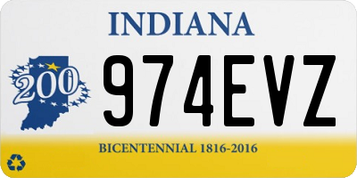 IN license plate 974EVZ