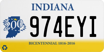 IN license plate 974EYI