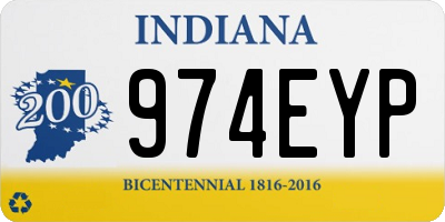 IN license plate 974EYP