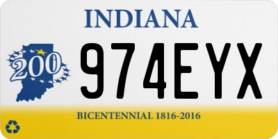 IN license plate 974EYX