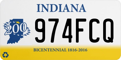 IN license plate 974FCQ