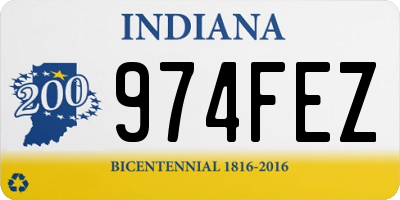 IN license plate 974FEZ