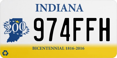 IN license plate 974FFH