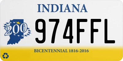 IN license plate 974FFL