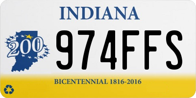 IN license plate 974FFS