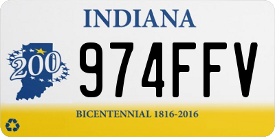 IN license plate 974FFV