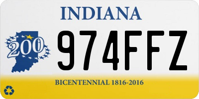 IN license plate 974FFZ