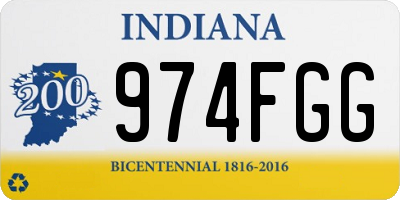 IN license plate 974FGG