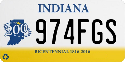 IN license plate 974FGS