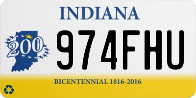 IN license plate 974FHU