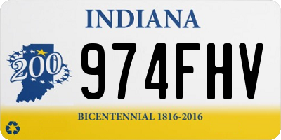 IN license plate 974FHV