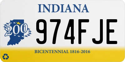 IN license plate 974FJE