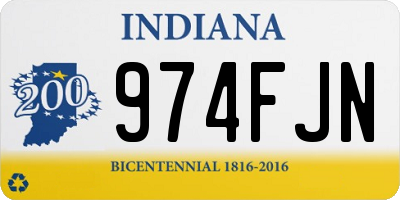 IN license plate 974FJN
