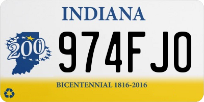 IN license plate 974FJO