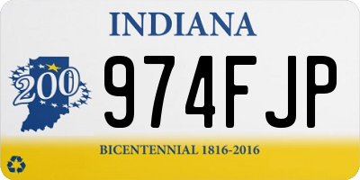 IN license plate 974FJP