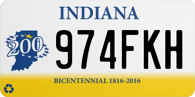 IN license plate 974FKH