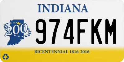 IN license plate 974FKM