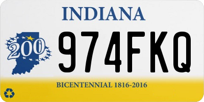 IN license plate 974FKQ