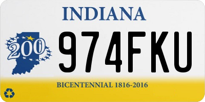 IN license plate 974FKU