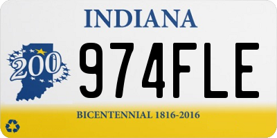 IN license plate 974FLE