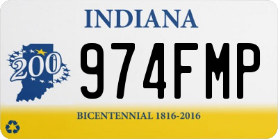 IN license plate 974FMP