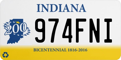 IN license plate 974FNI