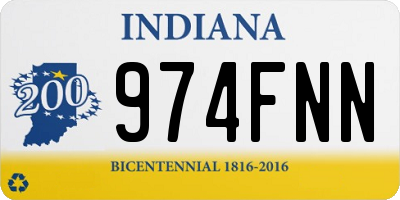IN license plate 974FNN