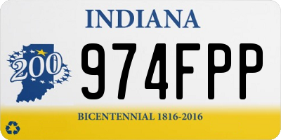IN license plate 974FPP