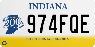 IN license plate 974FQE