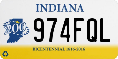 IN license plate 974FQL