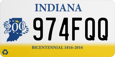 IN license plate 974FQQ