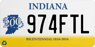 IN license plate 974FTL