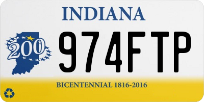 IN license plate 974FTP