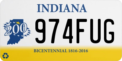IN license plate 974FUG