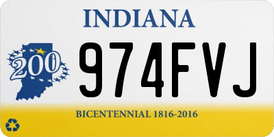 IN license plate 974FVJ