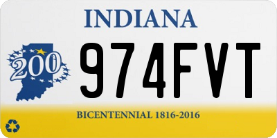 IN license plate 974FVT