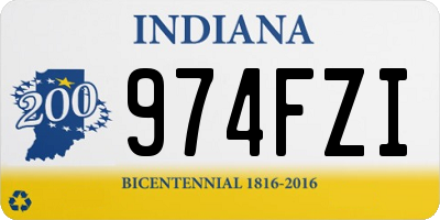 IN license plate 974FZI