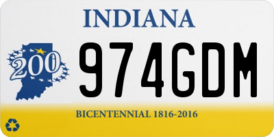 IN license plate 974GDM