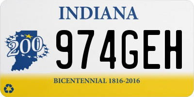 IN license plate 974GEH