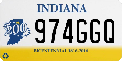 IN license plate 974GGQ