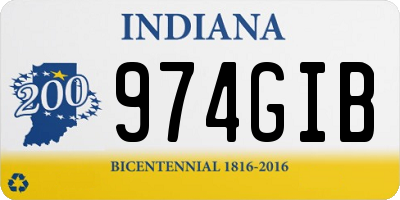 IN license plate 974GIB