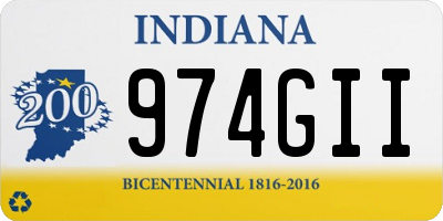 IN license plate 974GII