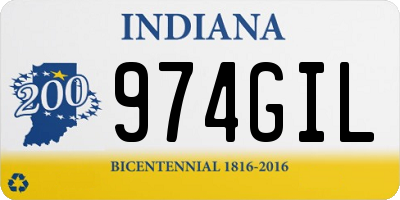 IN license plate 974GIL