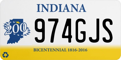 IN license plate 974GJS