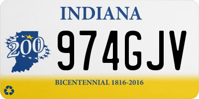 IN license plate 974GJV