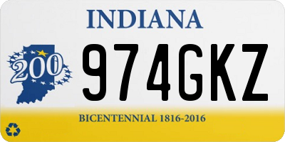 IN license plate 974GKZ