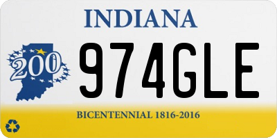 IN license plate 974GLE